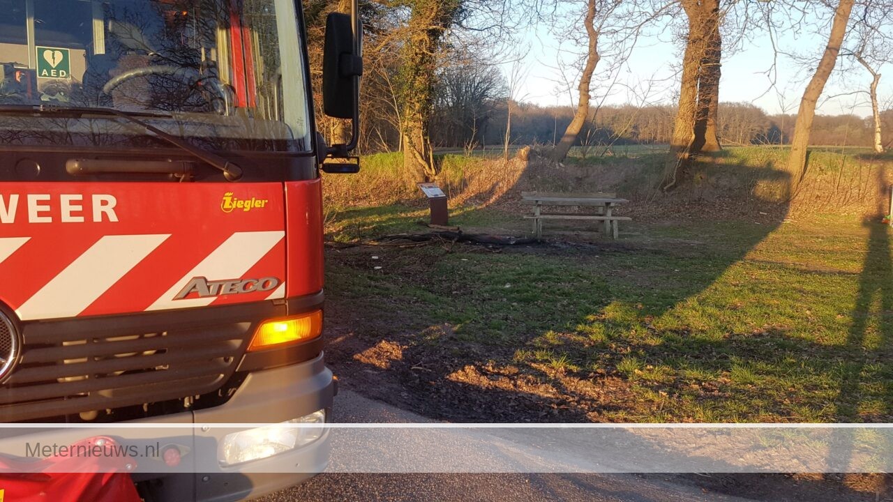 Berm brandje in Vries