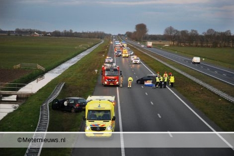 A7 afgesloten na ongeval bij Marum. A7 afgesloten na ongeval bij Marum.