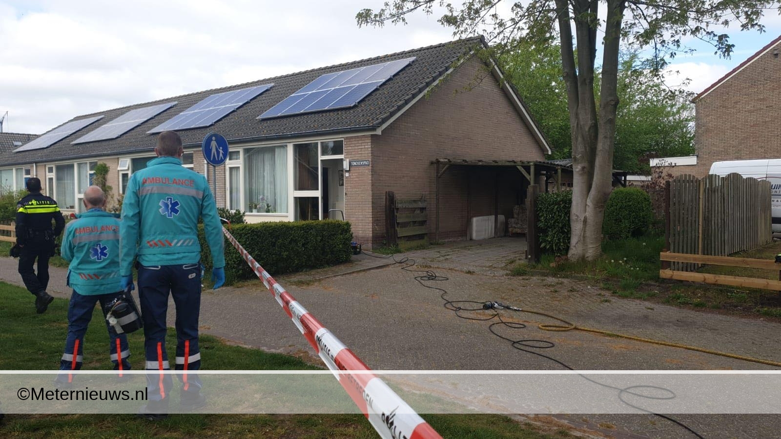 Gas in woning Pesse #HOOGEVEEN - De brandweer rukte.