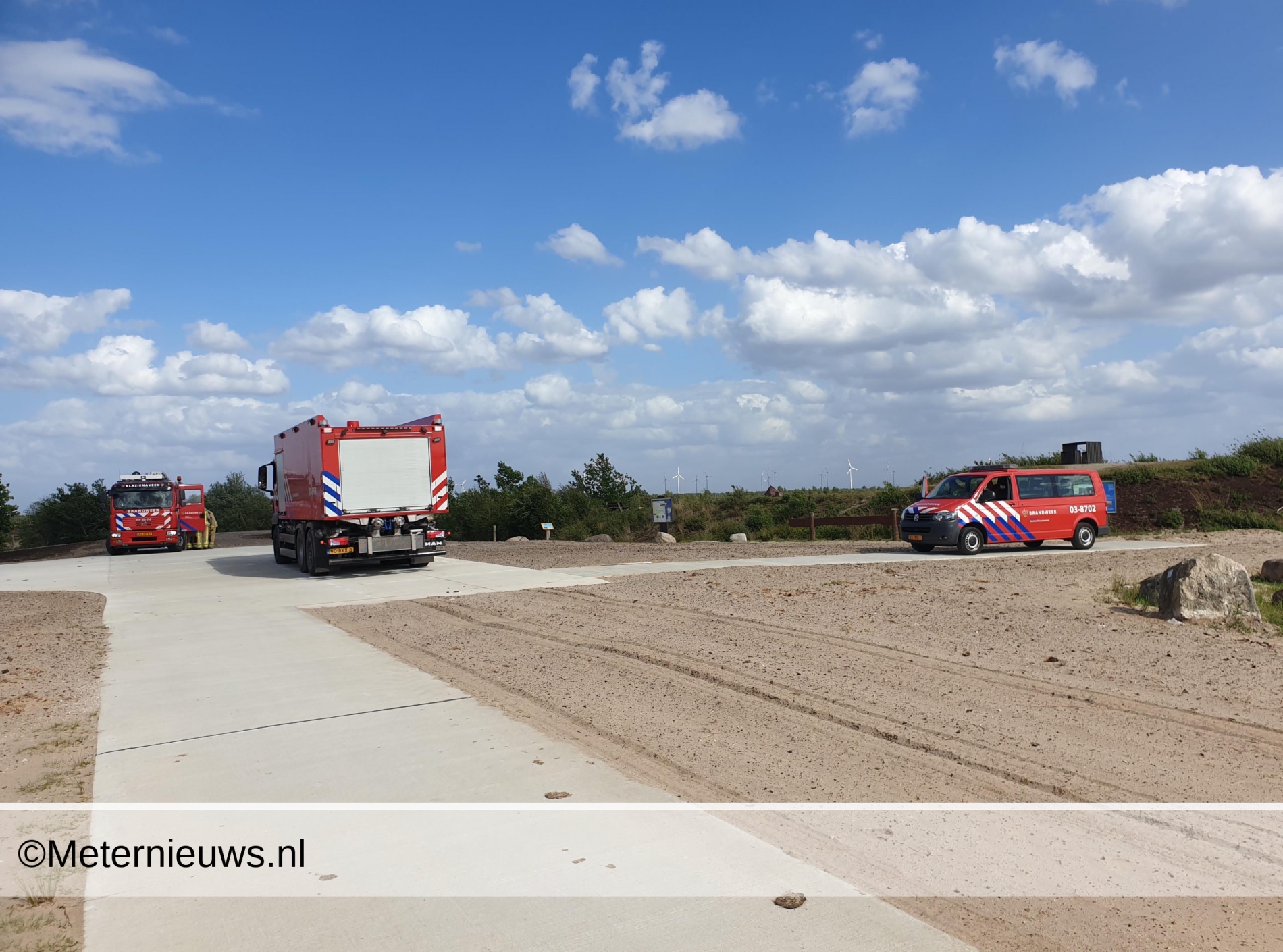 Brandweer Klazienaveen rukt uit voor stofwolken