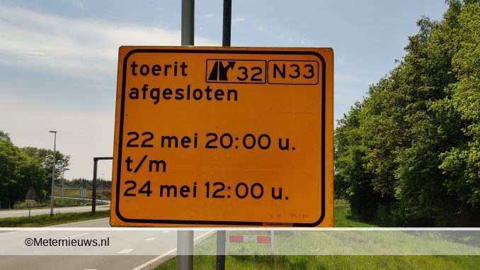 N33 gaat wegens onderhoudtdicht eind mei