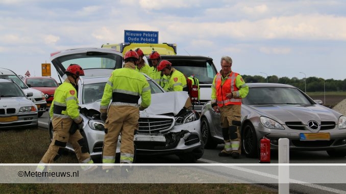 N366 ongeval autos gewonden nieuwe pekela