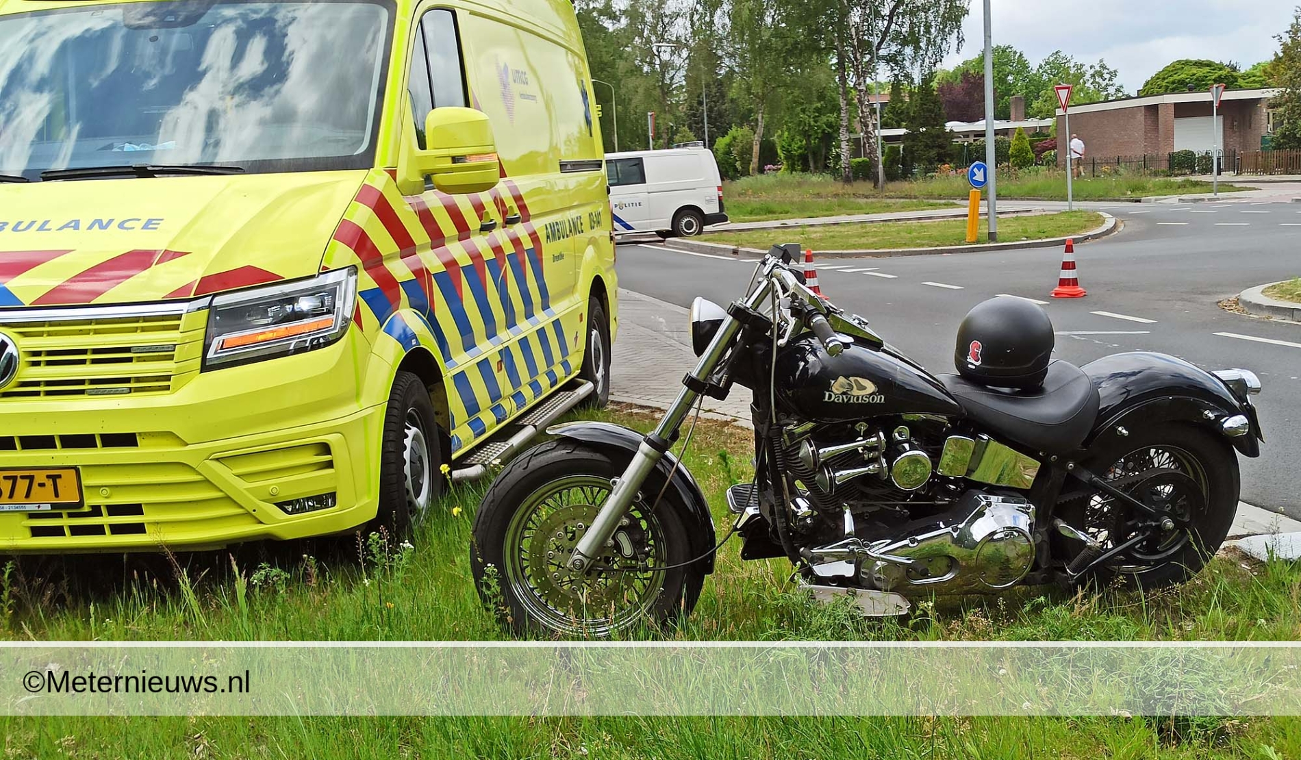 Motorrijder aangereden Emmen. Motorrijder aangereden Emmen.
