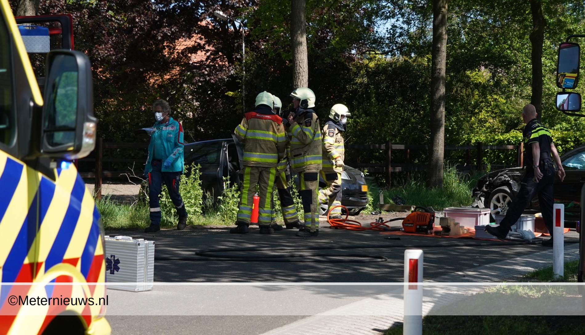 Twee gewonden na ongeval op Noord Stegeren. Twee gewonden na ongeval op Noord Stegeren.