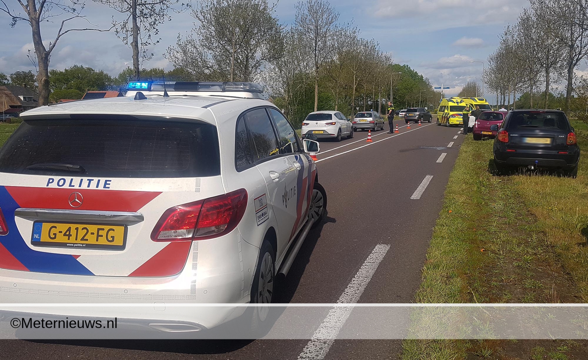 Kop-staart aanrijding N375 Ruinerwold. Kop-staart aanrijding N375 Ruinerwold.