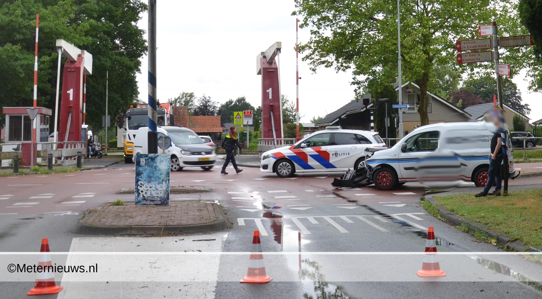 Weer ongeval op bekende kruising Sluisstraat Musselkanaal.