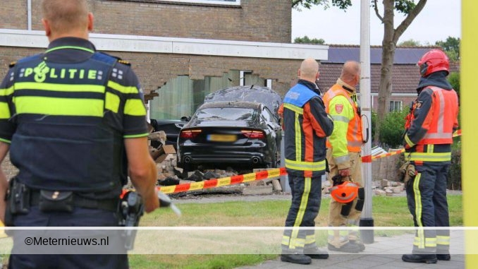 auto rijd schuurbinnenmidwolda