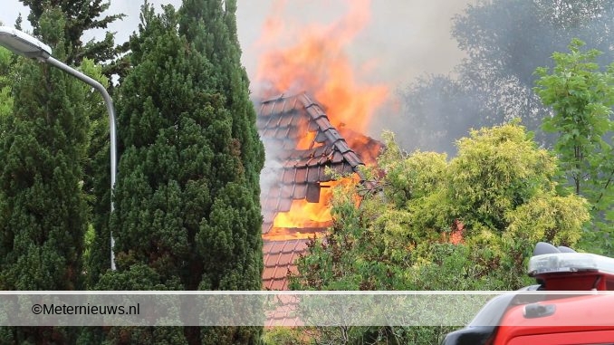 woning afgebrand in Haren