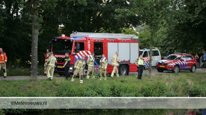 auto te water Norgervaart in Assen