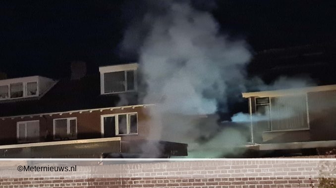 schuurtje in brand in Hoogeveen2