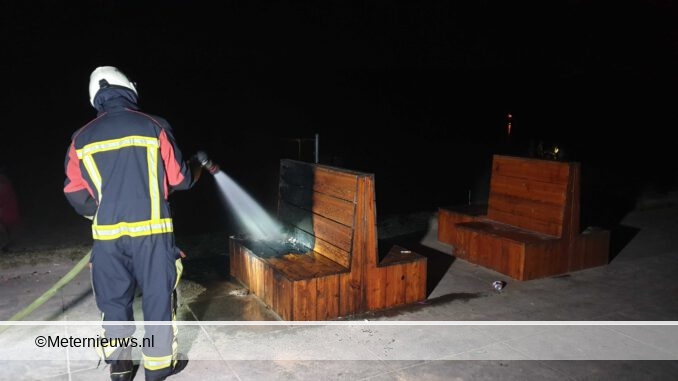 bankje in de brand in assen
