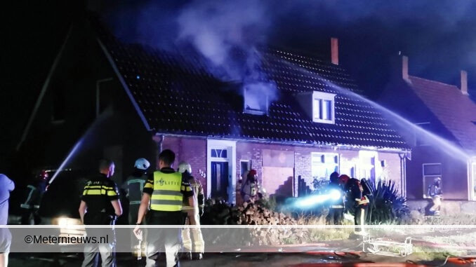 woningbrand in Ter Apel