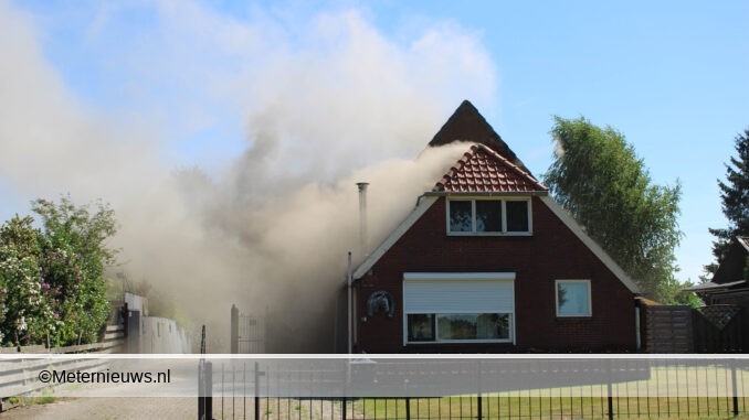 woningbrand in klazienaveen