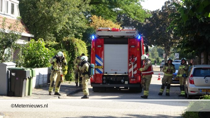 gaslek in straat in Meppel2