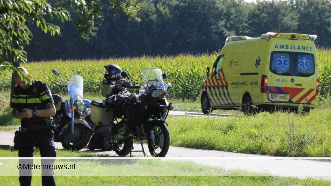 motorrijder gewond in Hooghalen