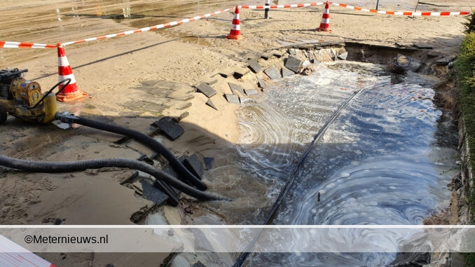 waterleiding stuk in Groningen