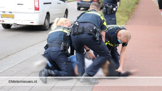 VROUW AANGEHOUDEN IN GRONINGEN