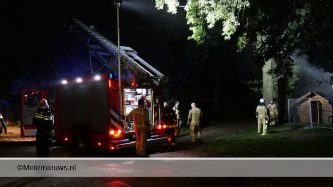 schuurtje in Hoogeveen in brand2
