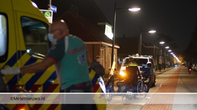 FIETSER GEWODN NA AANRIJDING TEGEN SCOOTER IN ASSEN
