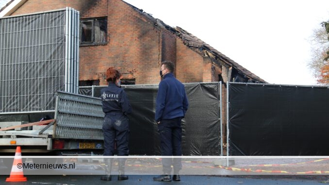 Forensische politie onderzoekt woning Wedde
