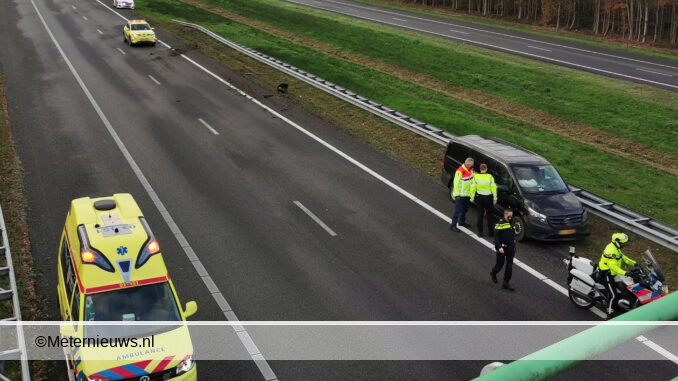 forse file door ongeval a37 hollandscheveld