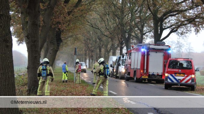 gaslek in berm Klazienaveen