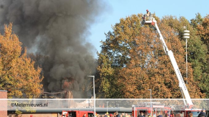 gymzaal afgebrand in haren