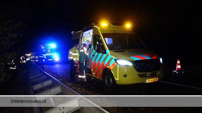 kop staart ongeval a28 Rouveen