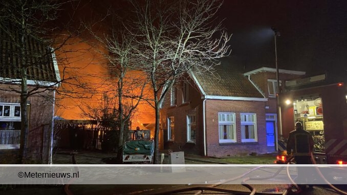 CHALET IN BRAND IN GRONINGSE TER APEL2