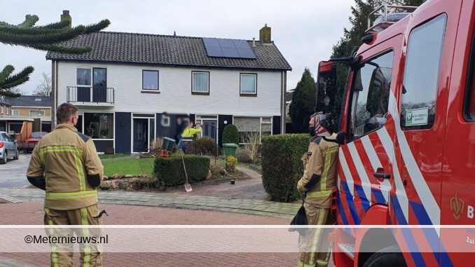 gaslek in tuin Zuidlaren
