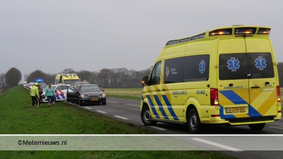 Kettingbotsing op de N381 bij Emmen. Kettingbotsing op de N381 bij Emmen.