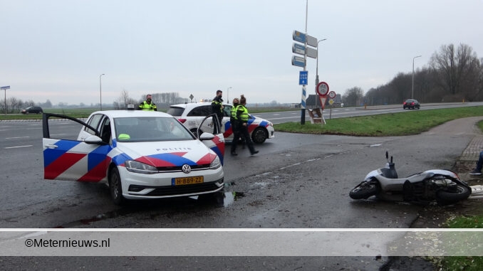 scooterrijder aangehouden na chtervolging politie meppel