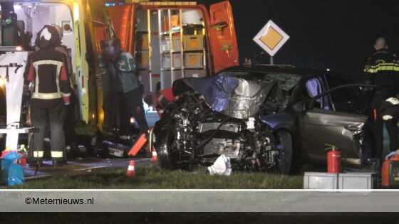 Ernstig ongeval in Hoogersmilde. Ernstig ongeval in Hoogersmilde.