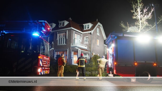 SCHOORSTEEN IN DE BRAND IN ASSEN
