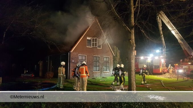 woningbrand in Nijensleek