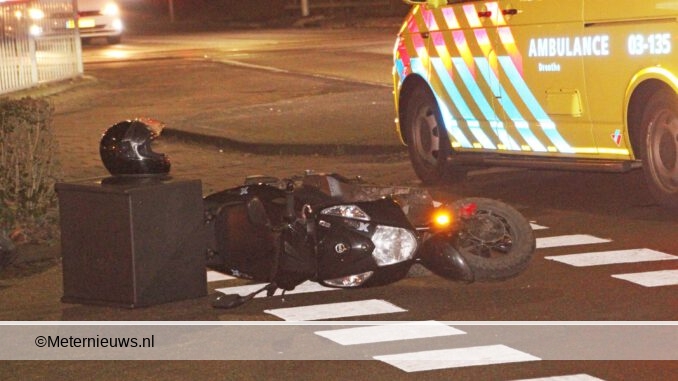 scooterrijder gewond in Emmen