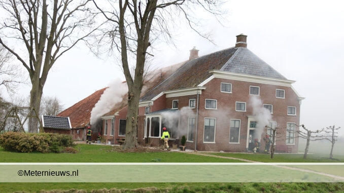 meterkast in brand in boerderij in nieuw scheemda