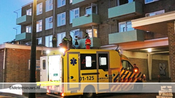 persoonvaltvanbalkonGroningen