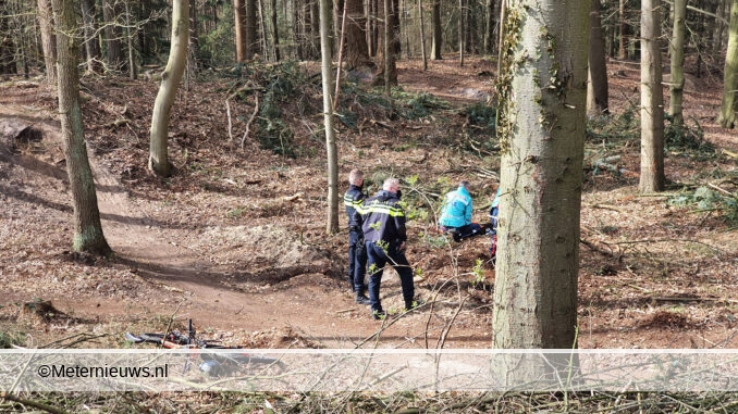 moutain biker gewond Zuidlaren