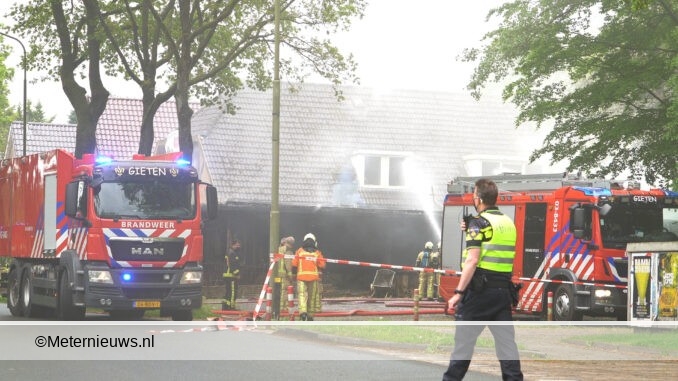 grote brand Zuidlaren