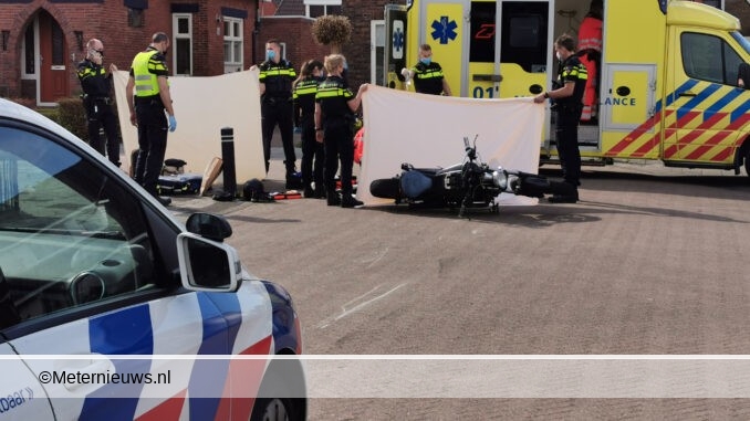 motorongeval na polityie achtervolging Delfzijl