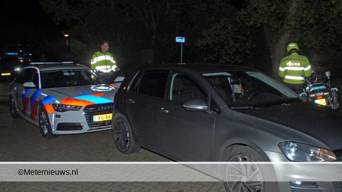 politie achtervolging eindigd in Groningse Marum