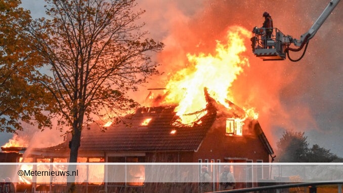 woningbrand in Tolbert