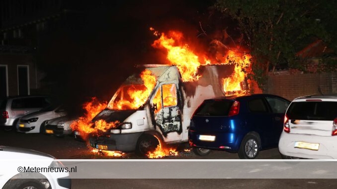 camper in brand Groningen