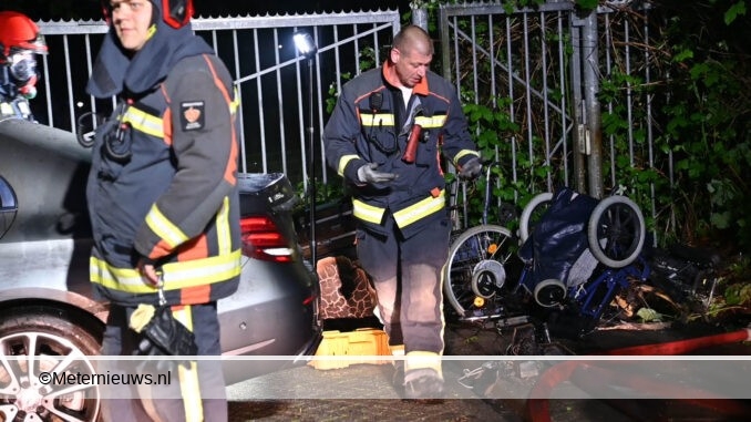 lader rolstoel schuurbrand Winschoten