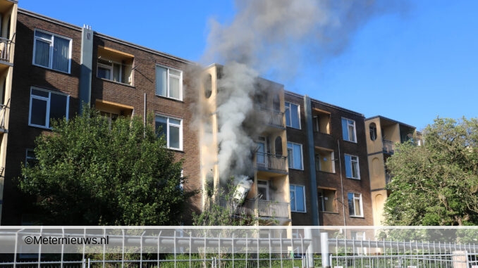 woningbrand Groningen barbequeen