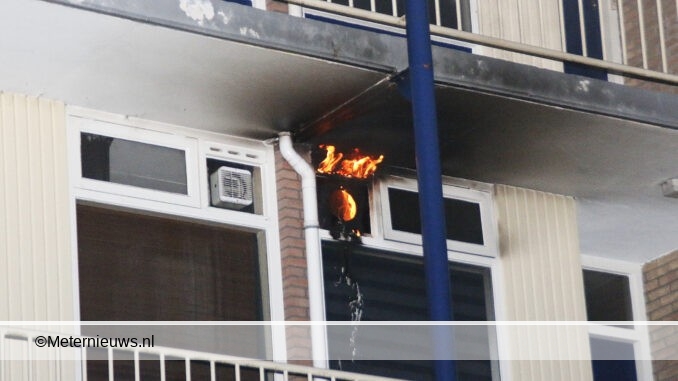 afzuifkap in de brand in Hoogeveen