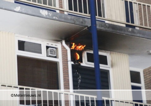 afzuifkap in de brand in Hoogeveen