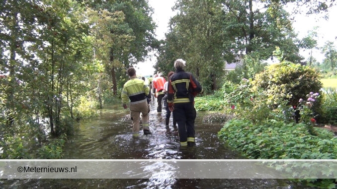 wateroverlast in Groningse Noordwijk