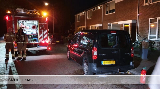 auto in brand in Hoogeveen brandstichting